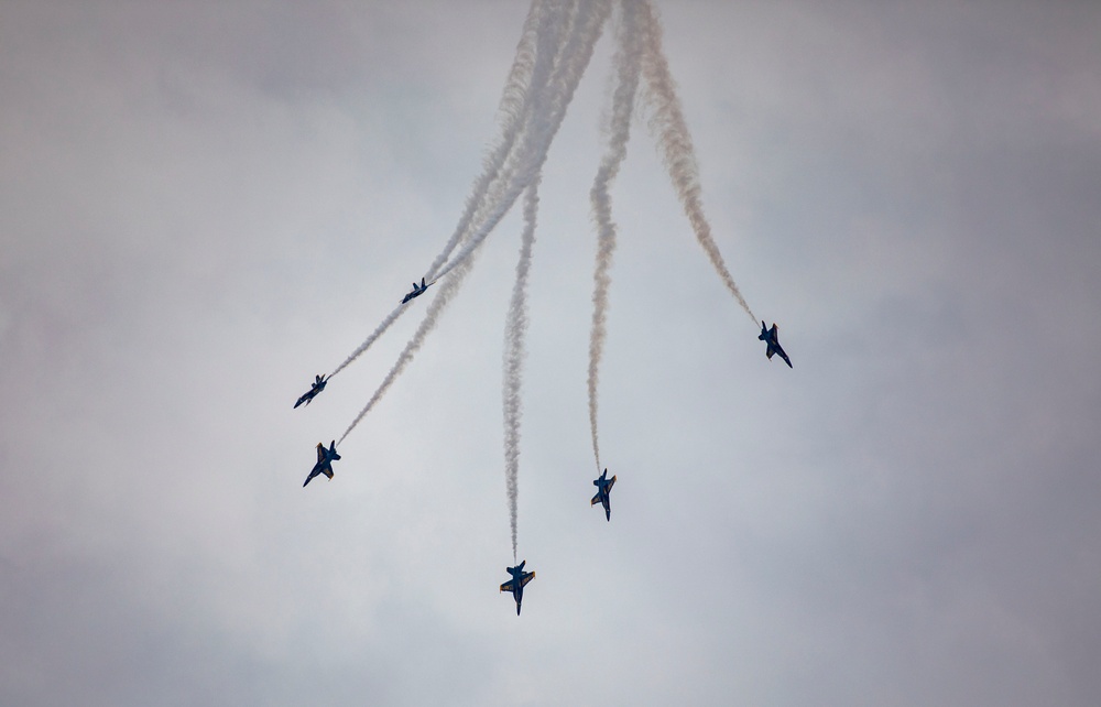 Blue Angels Fly Over Lake Washington