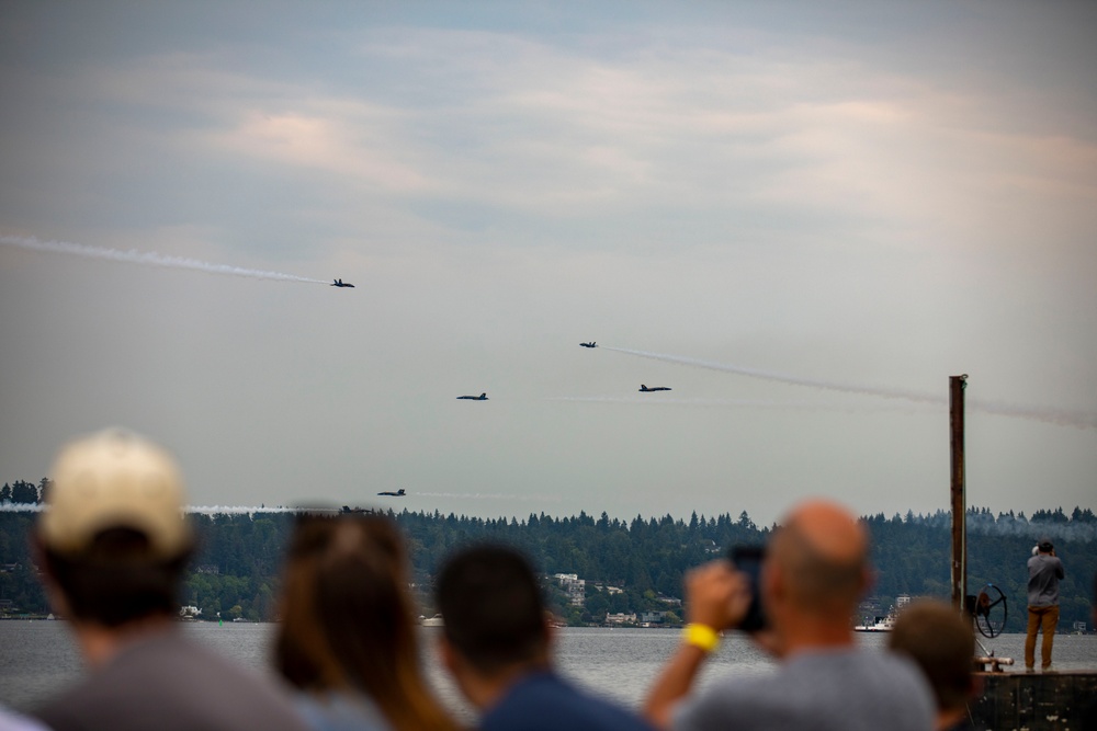 Blue Angels Fly Over Lake Washington