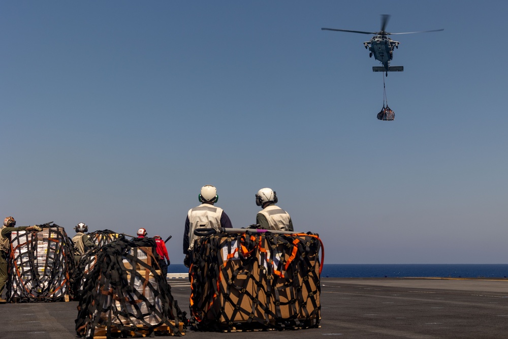 USS Bataan Refuels at Sea