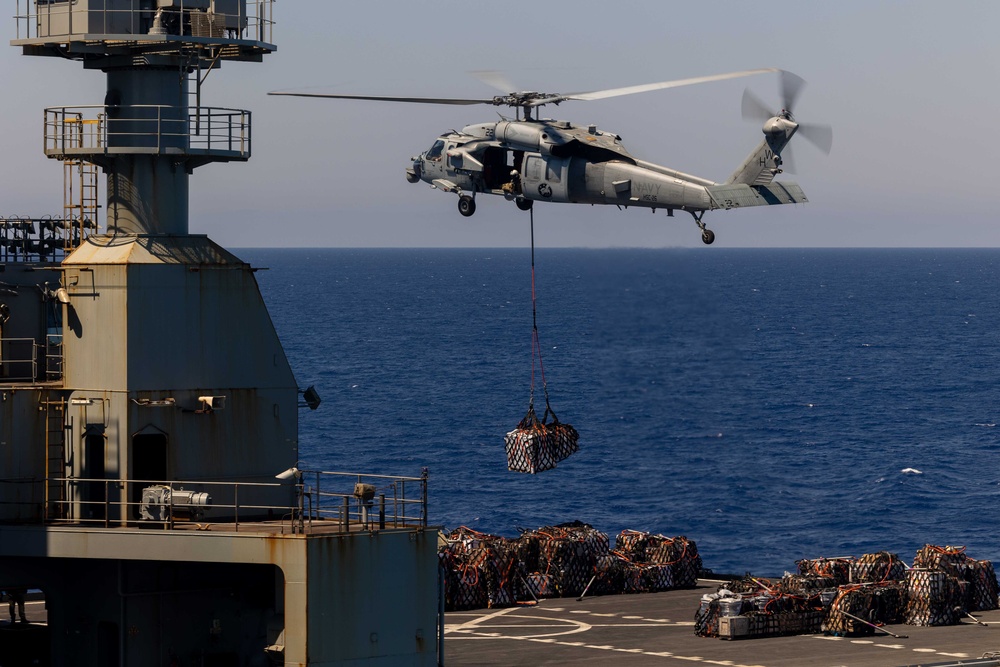 USS Bataan Refuels at Sea