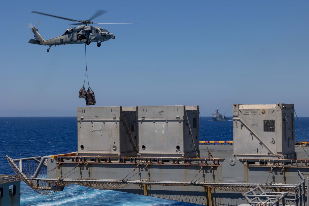 USS Bataan Refuels at Sea