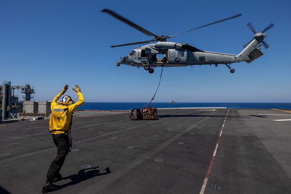 USS Bataan Refuels at Sea