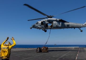 USS Bataan Refuels at Sea