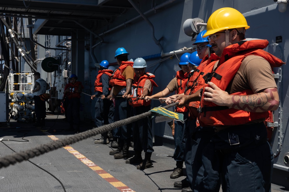 USS Bataan Refuels at Sea