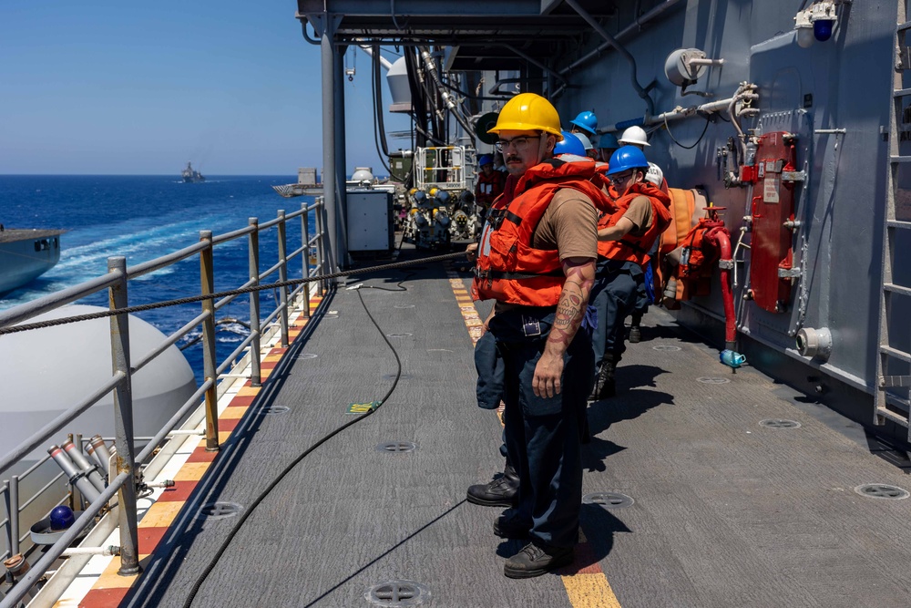 USS Bataan Refuels at Sea