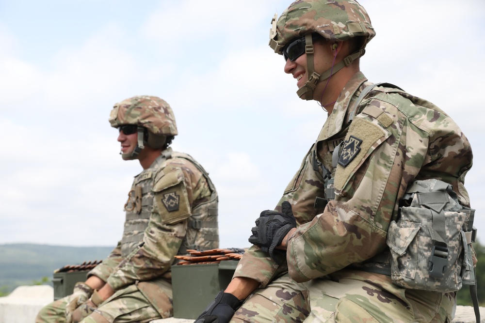 M2 machine gun qualification at Fort Indiantown Gap