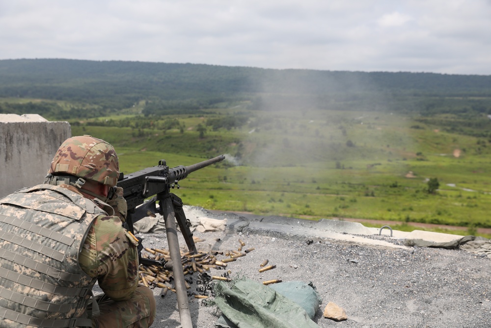 M2 machine gun qualification at Fort Indiantown Gap