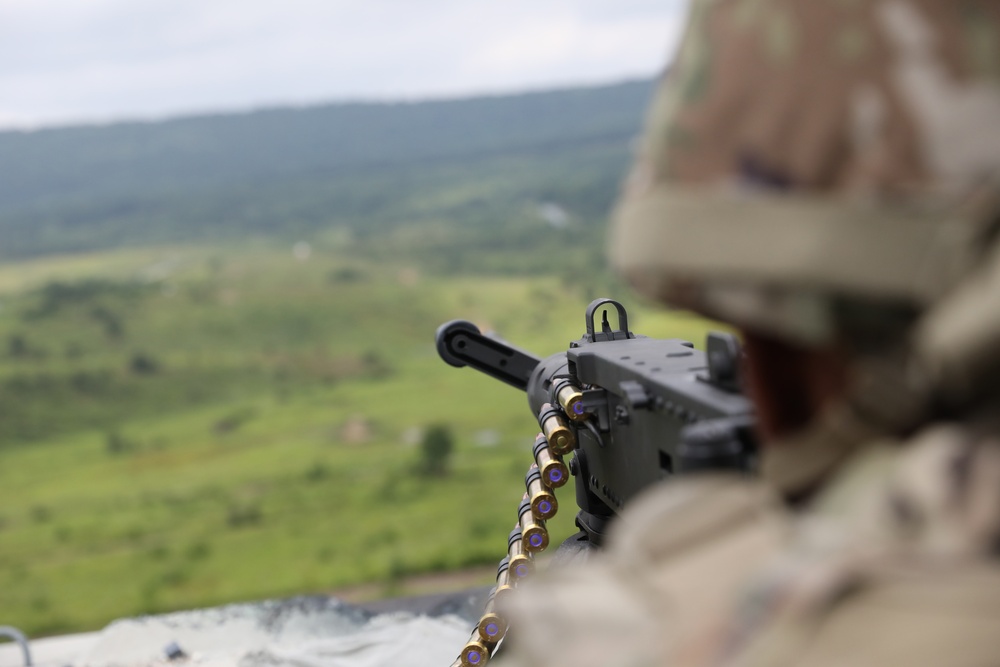 M2 machine gun qualification at Fort Indiantown Gap