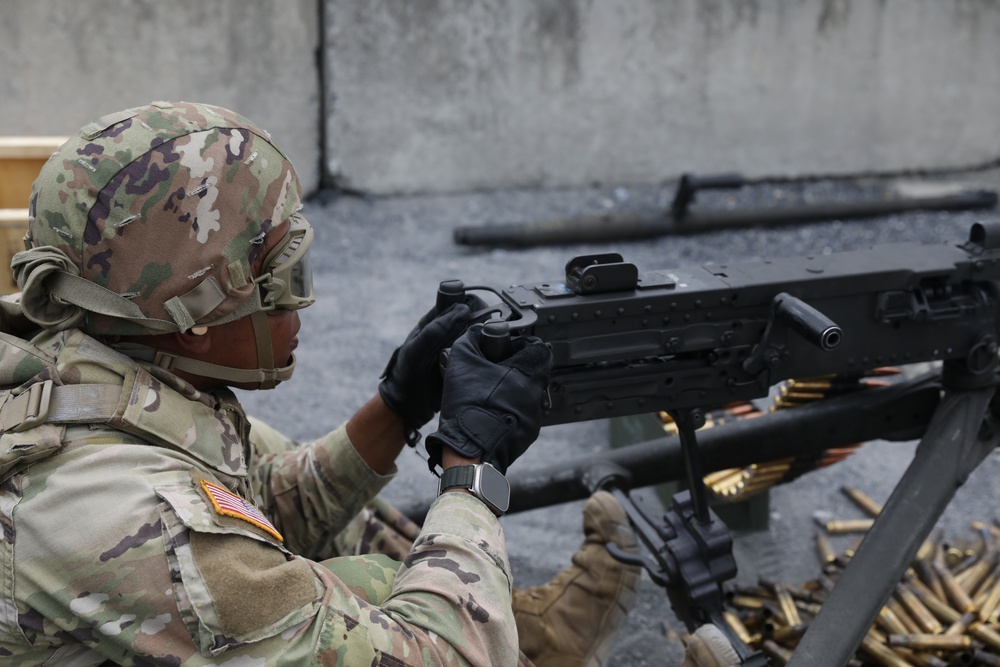 M2 machine gun qualification at Fort Indiantown Gap