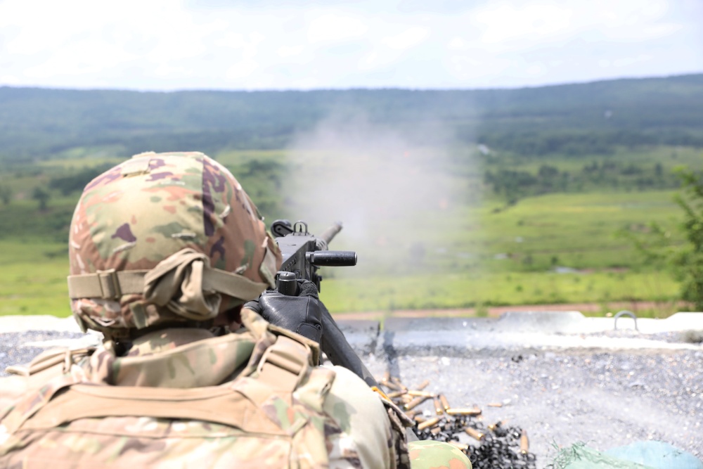 M2 machine gun qualification at Fort Indiantown Gap