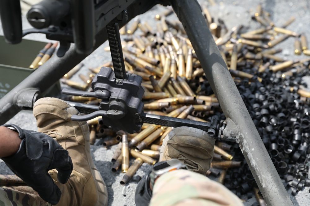 M2 machine gun qualification at Fort Indiantown Gap