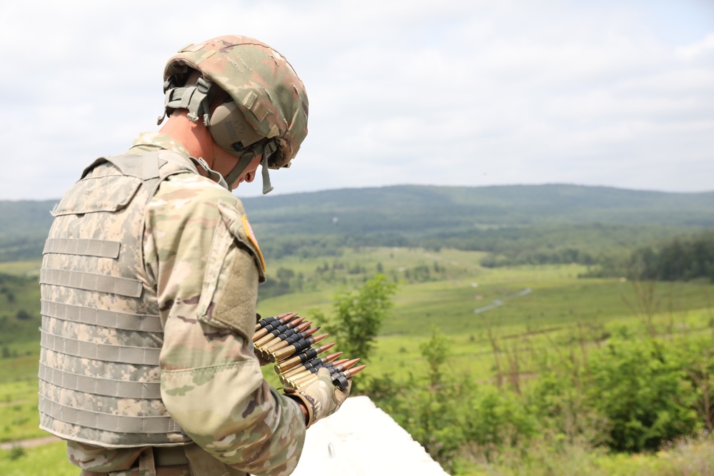 M2 machine gun qualification at Fort Indiantown Gap