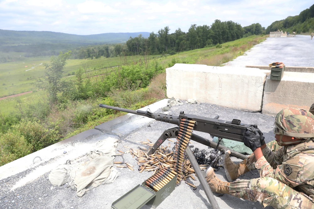 M2 machine gun qualification at Fort Indiantown Gap