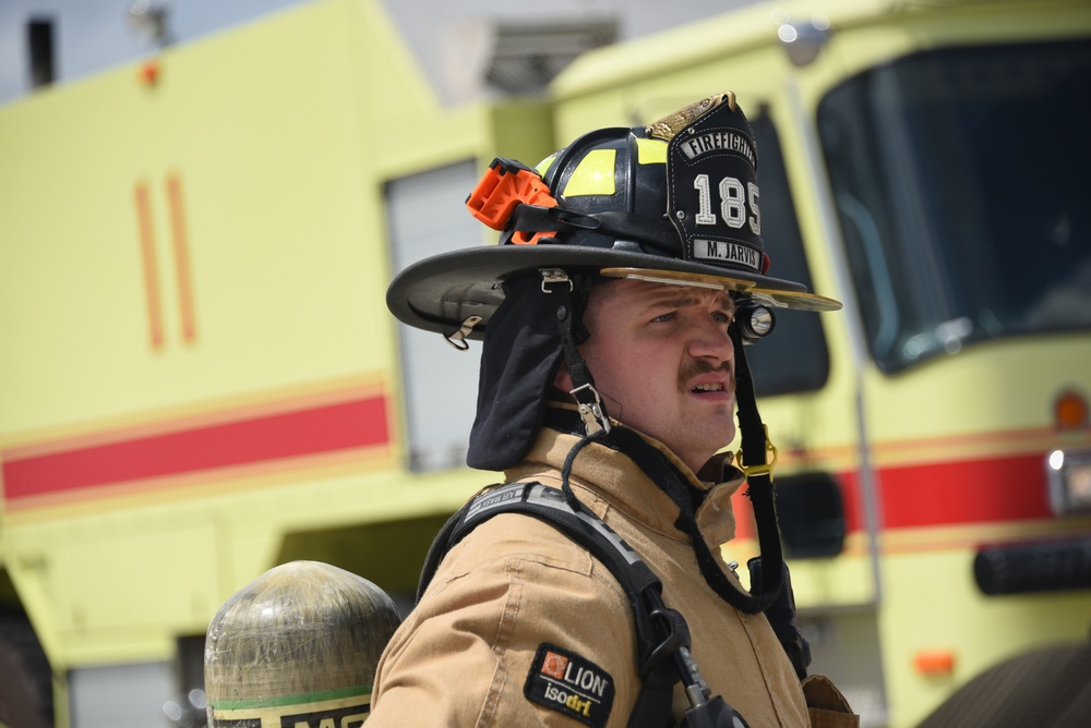 185th ARW mass casualty fire fighter training