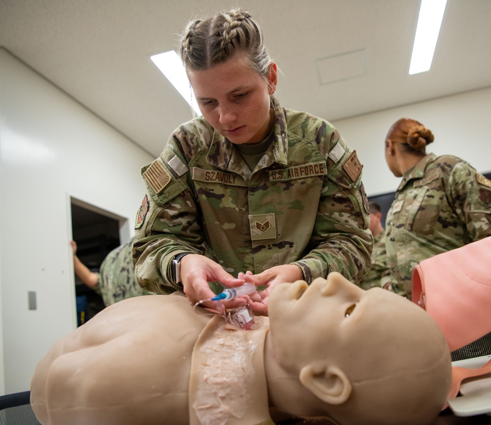 180FW Medical Group Participate in a Simulation Lab