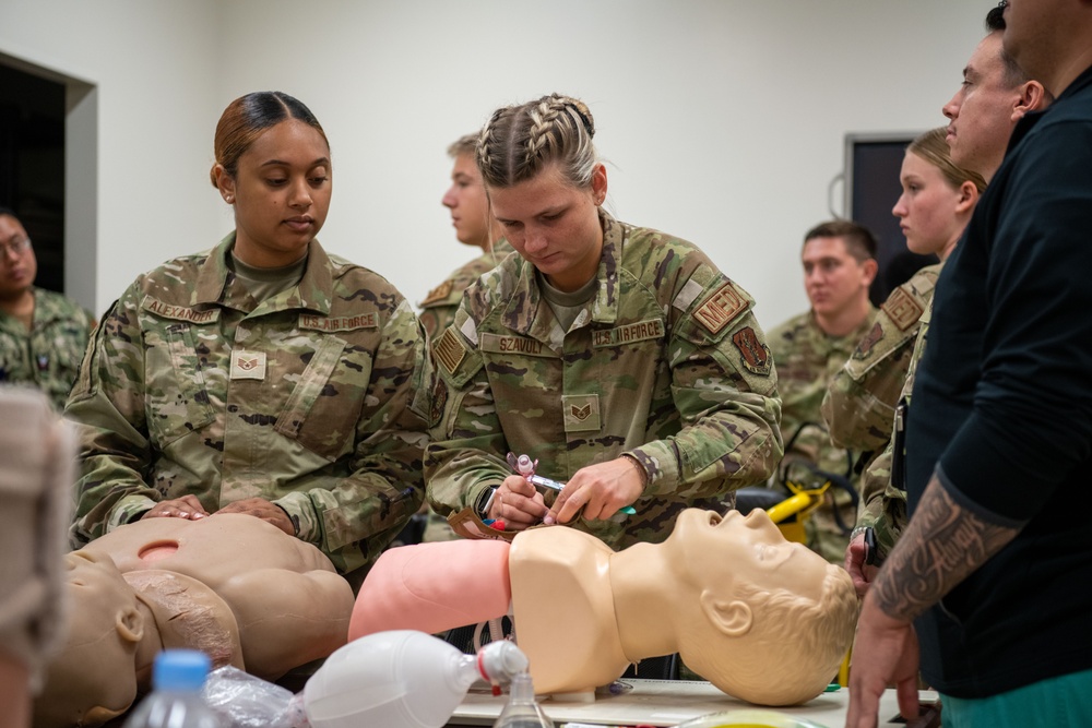 180FW Medical Group Participate in a Simulation Lab