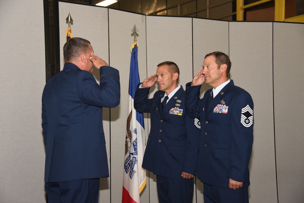 185th ARW twin brothers officially promote to chief master sergeant