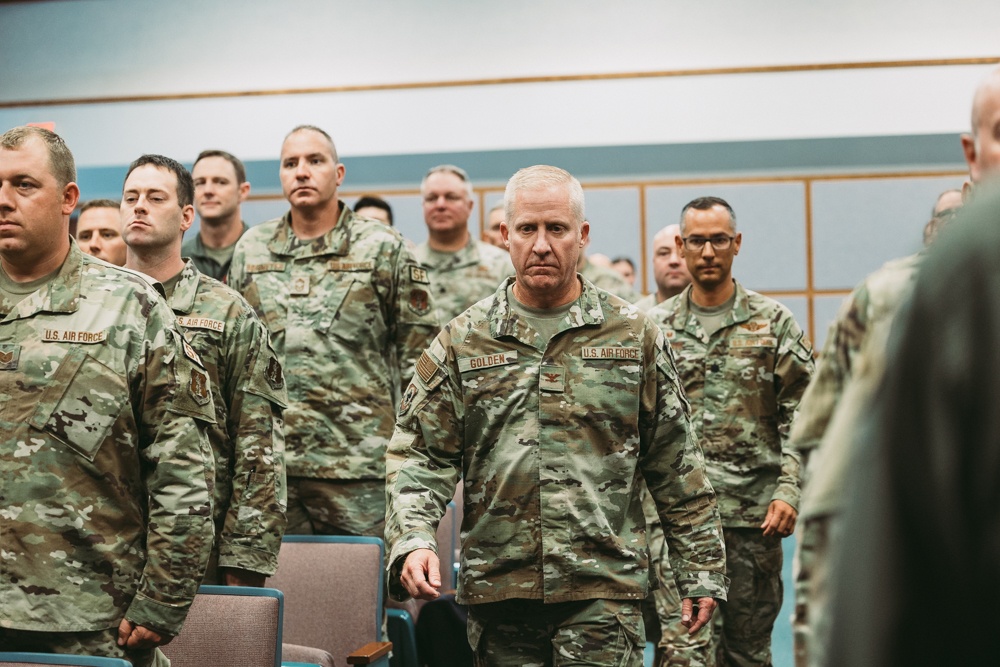 Airmen gather for change of command ceremony