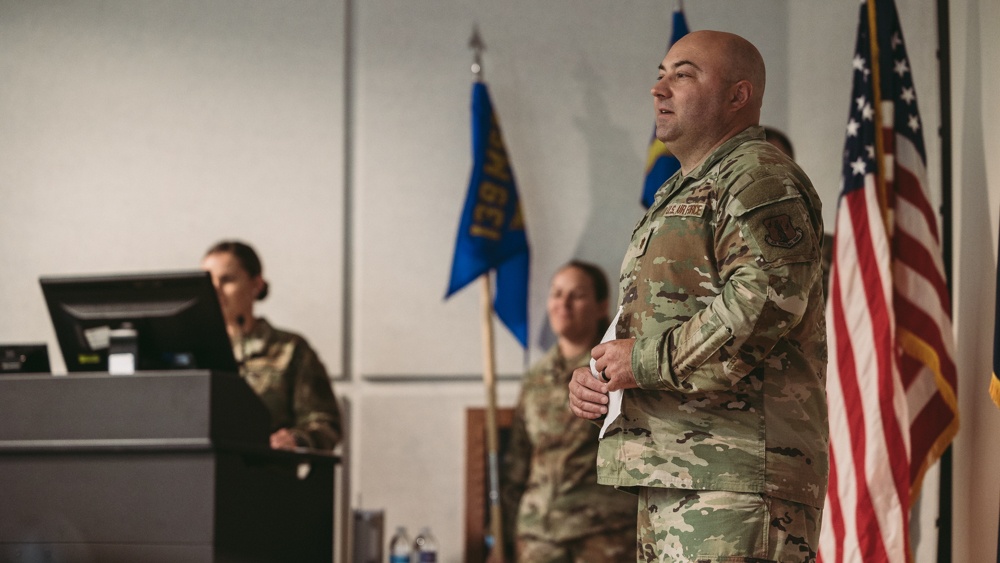 Airmen gather for change of command ceremony