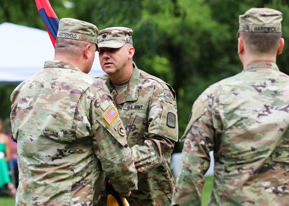 Lt. Col. Hardwick assumes command of 35th ID HHBN