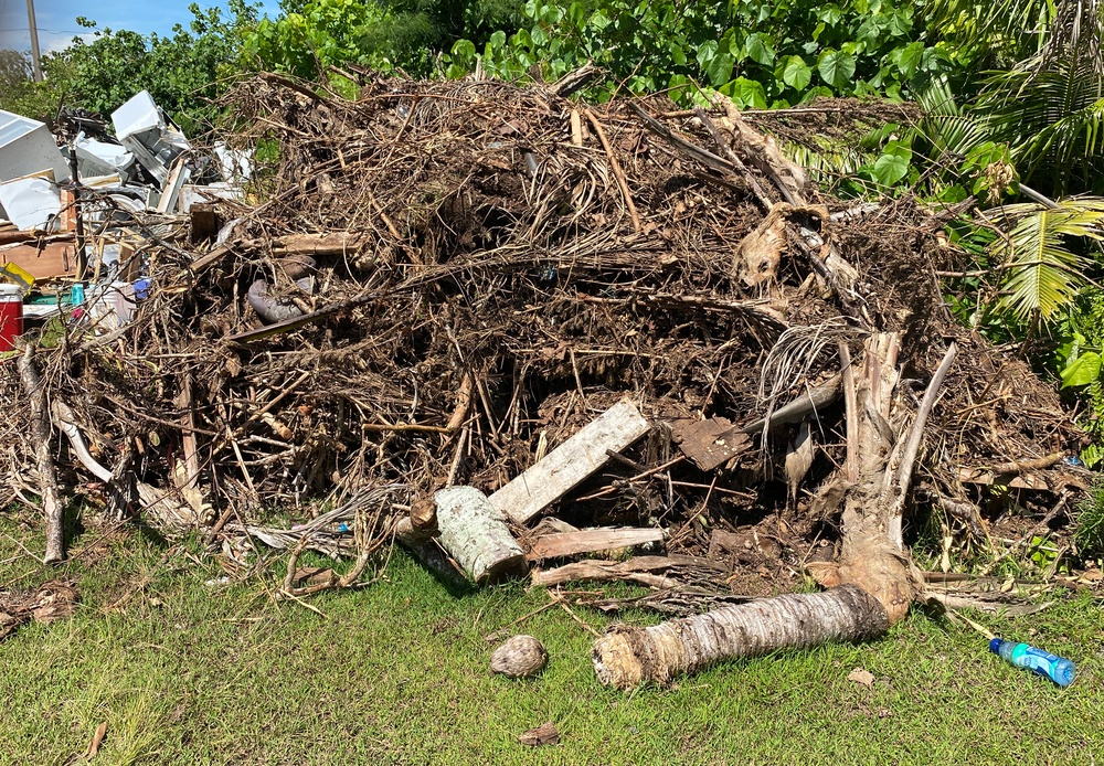 Typhoon Mawar debris collection