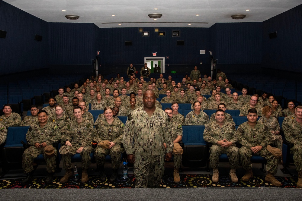 Force Master Chief Tracy Hunt Visits NAS JRB Fort Worth
