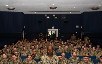 Force Master Chief Tracy Hunt Visits NAS JRB Fort Worth
