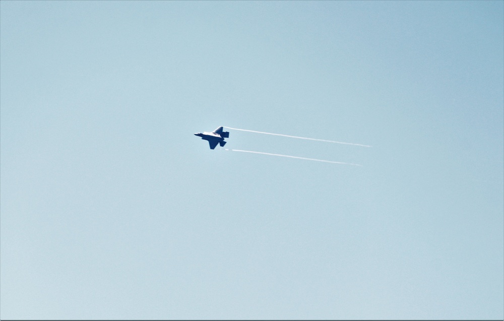 Wisconsin Air National Guard F-35 supports airshow 'dress rehearsal' event at Fort McCoy