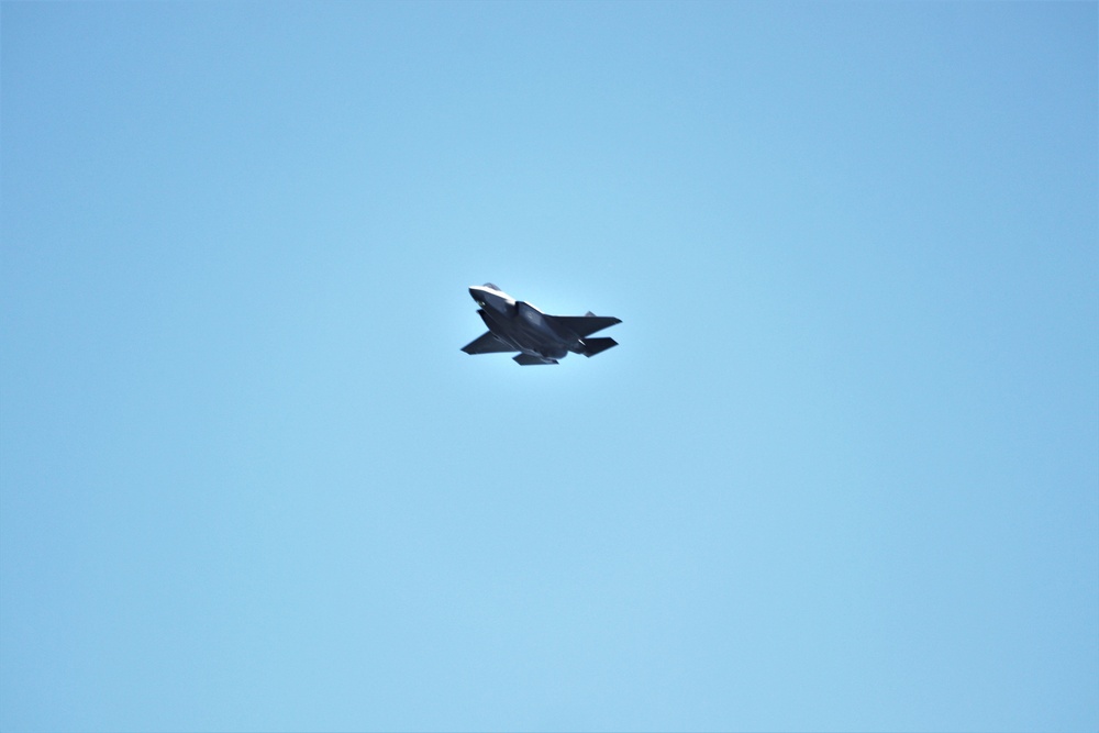 Wisconsin Air National Guard F-35 supports airshow 'dress rehearsal' event at Fort McCoy