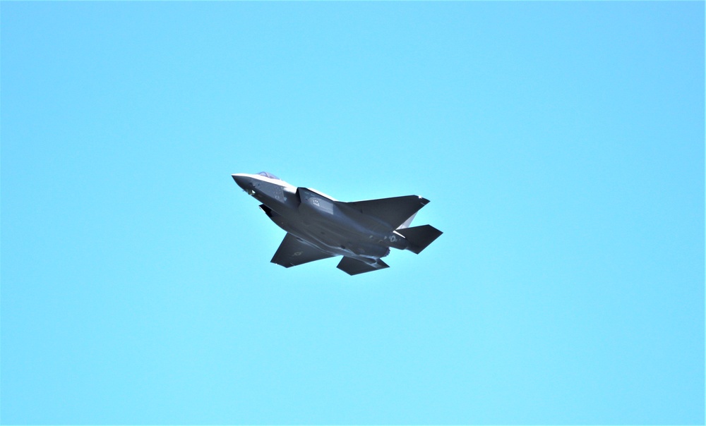 Wisconsin Air National Guard F-35 supports airshow 'dress rehearsal' event at Fort McCoy