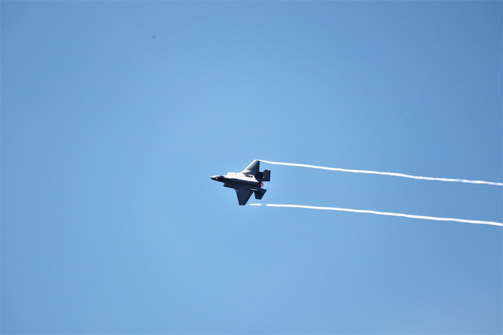 Wisconsin Air National Guard F-35 supports airshow 'dress rehearsal' event at Fort McCoy