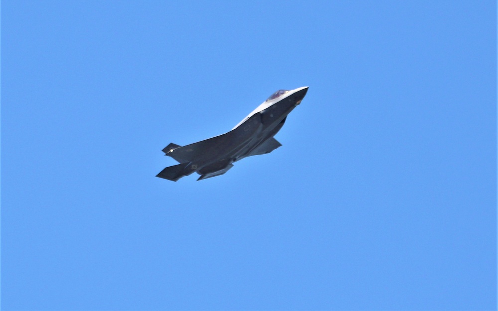 Wisconsin Air National Guard F-35 supports airshow 'dress rehearsal' event at Fort McCoy