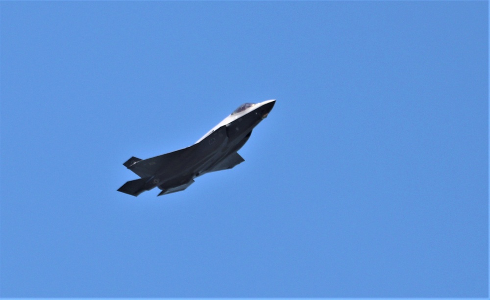 Wisconsin Air National Guard F-35 supports airshow 'dress rehearsal' event at Fort McCoy