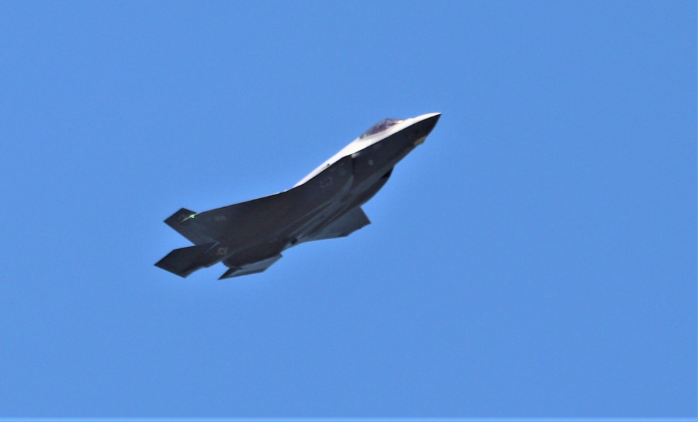 Wisconsin Air National Guard F-35 supports airshow 'dress rehearsal' event at Fort McCoy