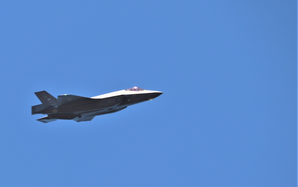 Wisconsin Air National Guard F-35 supports airshow 'dress rehearsal' event at Fort McCoy