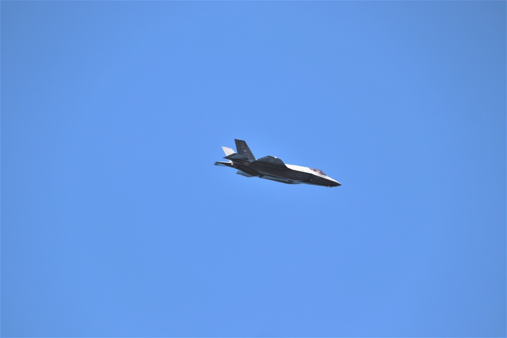 Wisconsin Air National Guard F-35 supports airshow 'dress rehearsal' event at Fort McCoy