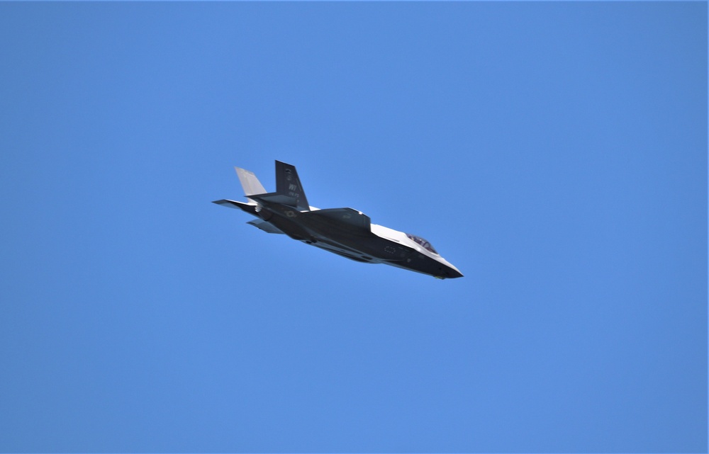 Wisconsin Air National Guard F-35 supports airshow 'dress rehearsal' event at Fort McCoy