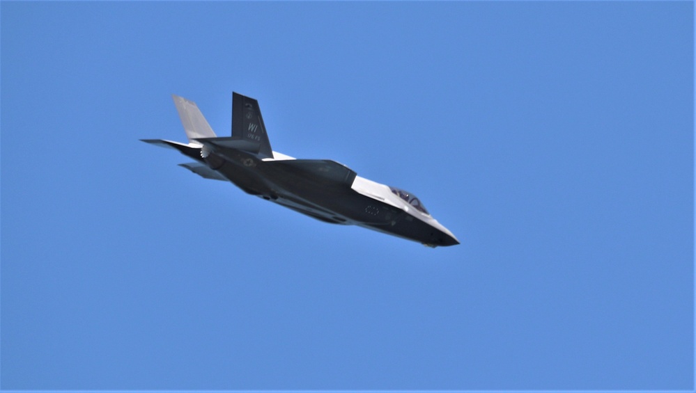 Wisconsin Air National Guard F-35 supports airshow 'dress rehearsal' event at Fort McCoy