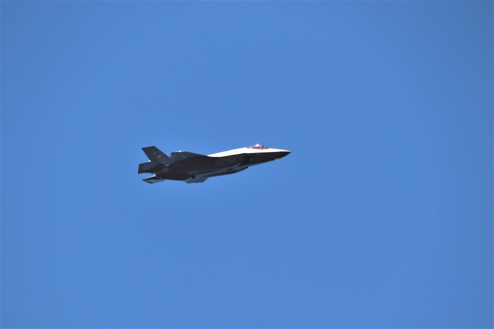 Wisconsin Air National Guard F-35 supports airshow 'dress rehearsal' event at Fort McCoy