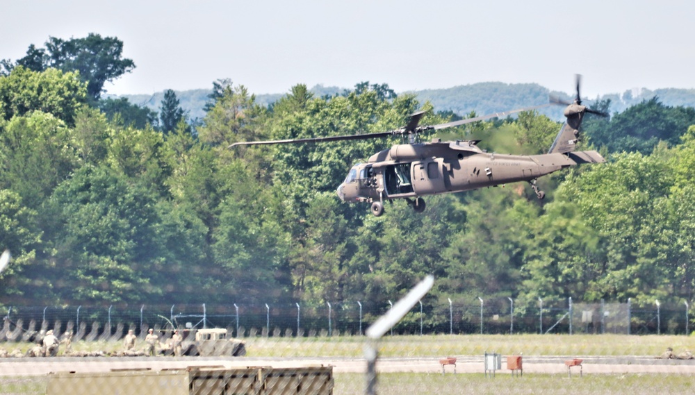 Wisconsin National Guard's 1st Battalion, 147th Aviation Regiment supports airshow 'dress rehearsal' event at Fort McCoy