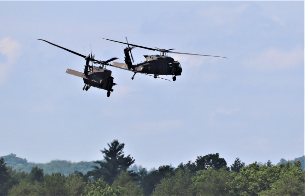 Wisconsin National Guard's 1st Battalion, 147th Aviation Regiment supports airshow 'dress rehearsal' event at Fort McCoy