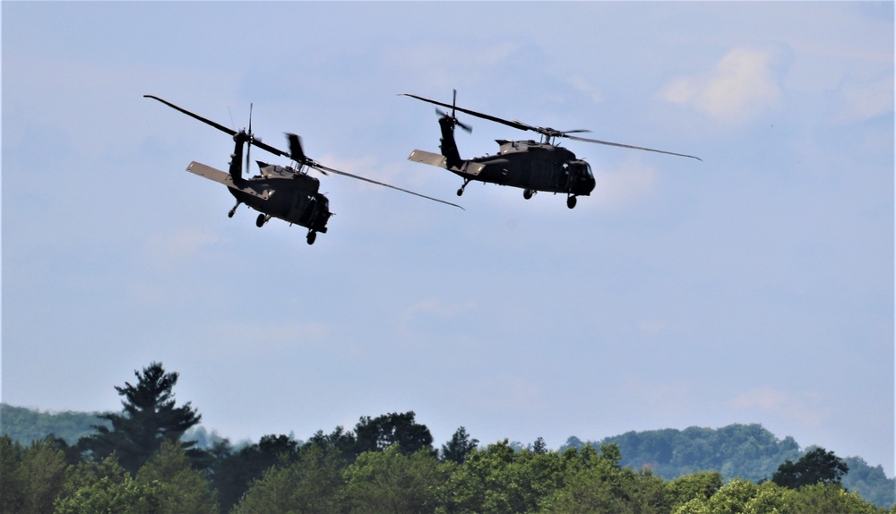 Wisconsin National Guard's 1st Battalion, 147th Aviation Regiment supports airshow 'dress rehearsal' event at Fort McCoy