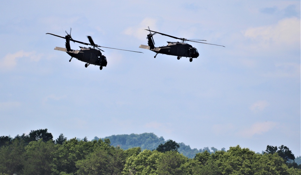 Wisconsin National Guard's 1st Battalion, 147th Aviation Regiment supports airshow 'dress rehearsal' event at Fort McCoy