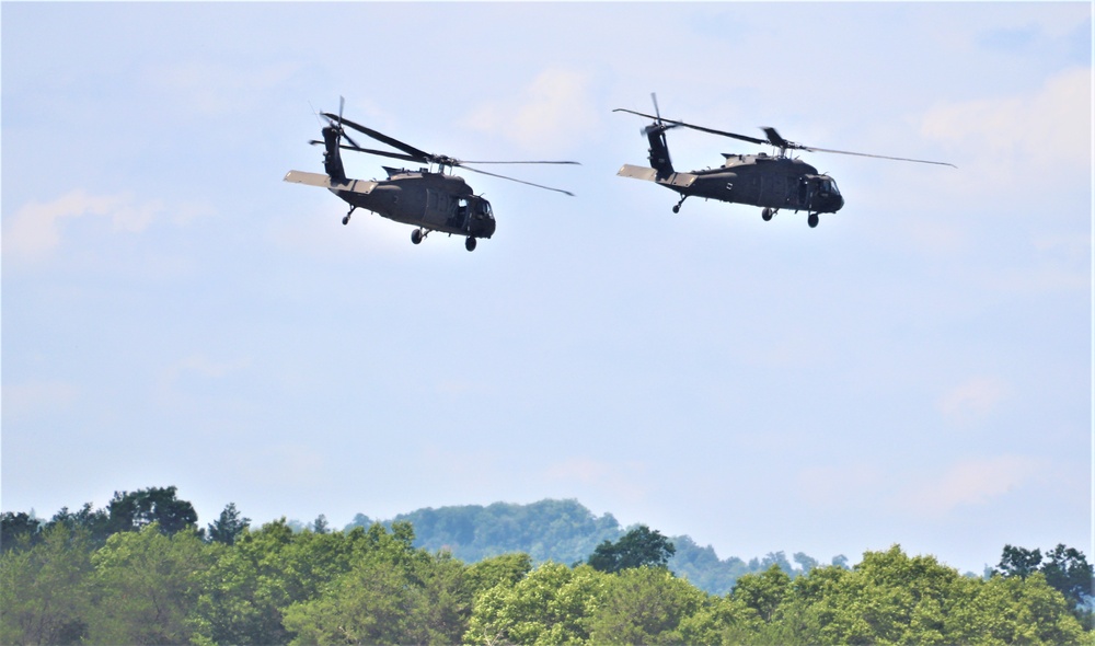 Wisconsin National Guard's 1st Battalion, 147th Aviation Regiment supports airshow 'dress rehearsal' event at Fort McCoy