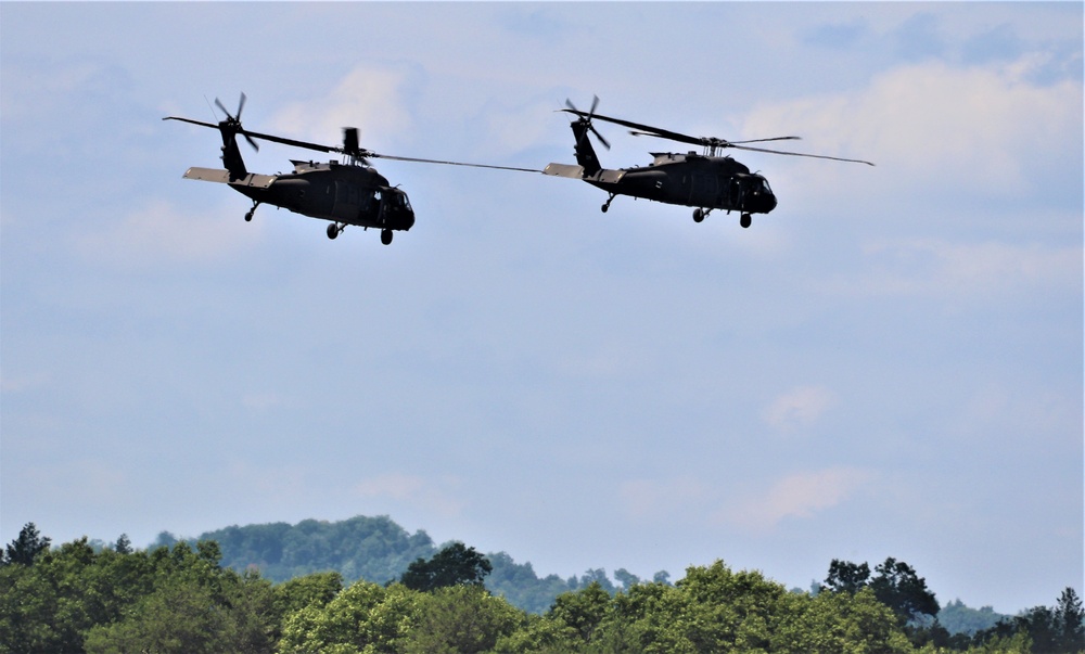 Wisconsin National Guard's 1st Battalion, 147th Aviation Regiment supports airshow 'dress rehearsal' event at Fort McCoy