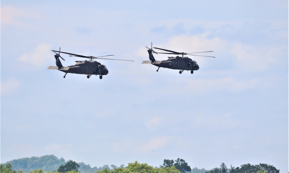 Wisconsin National Guard's 1st Battalion, 147th Aviation Regiment supports airshow 'dress rehearsal' event at Fort McCoy