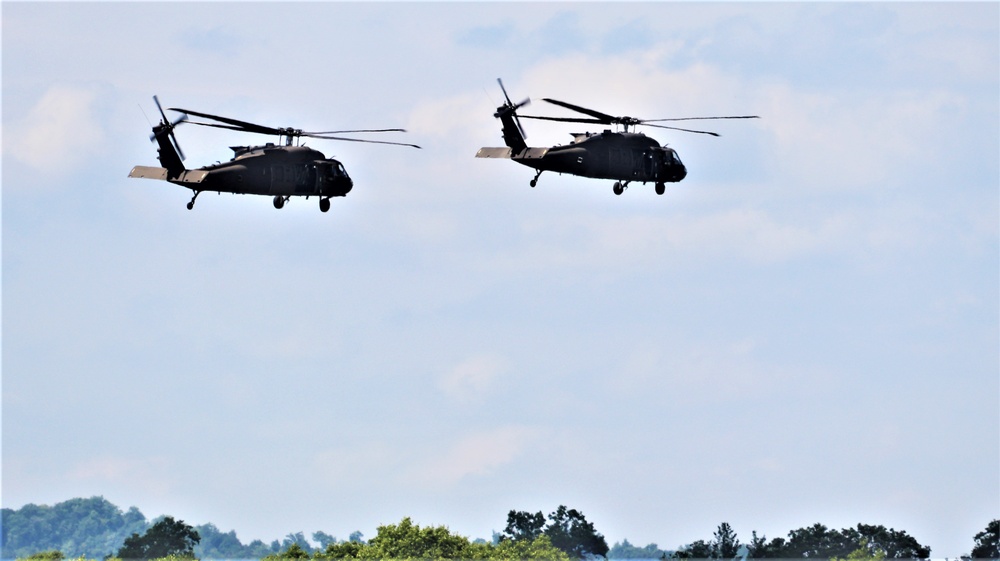 Wisconsin National Guard's 1st Battalion, 147th Aviation Regiment supports airshow 'dress rehearsal' event at Fort McCoy