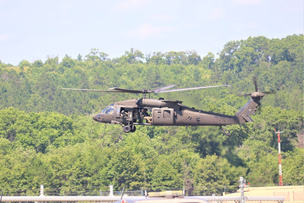 Wisconsin National Guard's 1st Battalion, 147th Aviation Regiment supports airshow 'dress rehearsal' event at Fort McCoy