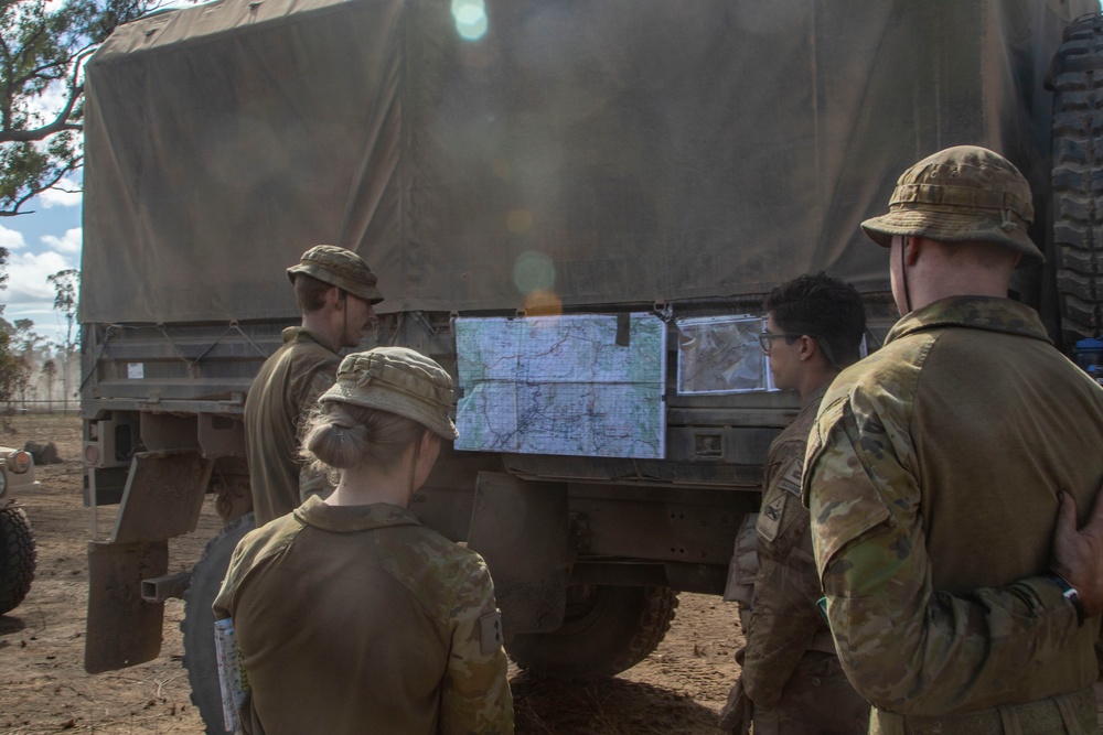 Comanche Company commander gives orders brief