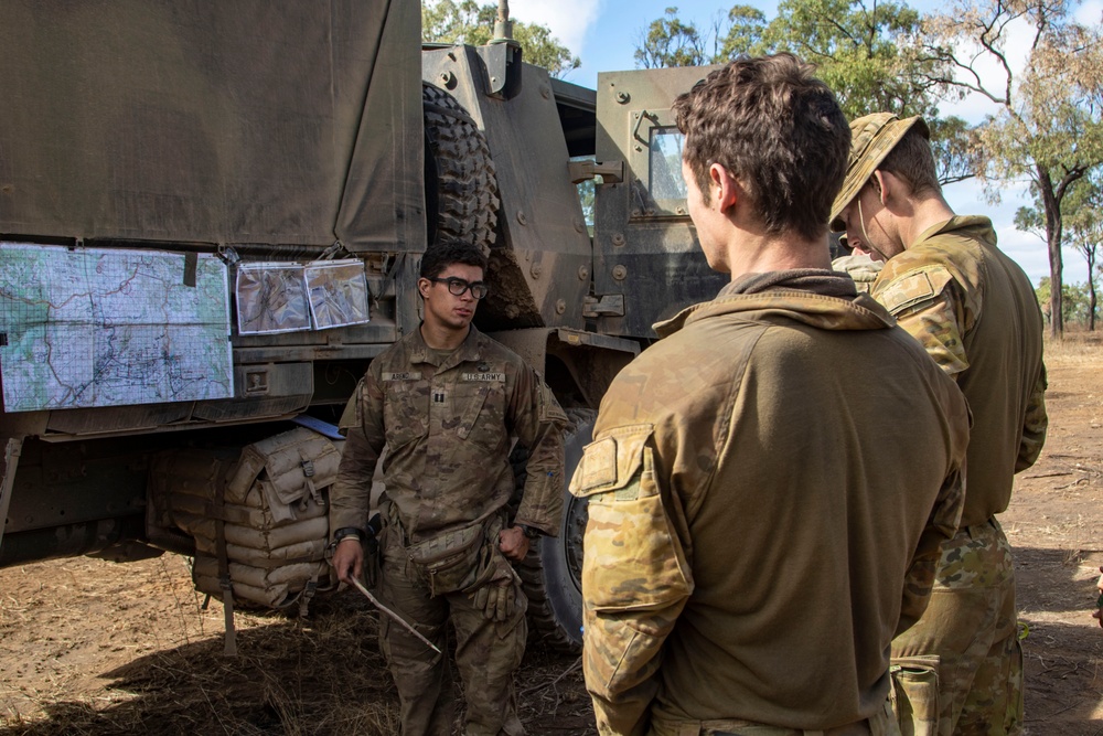 Comanche Company commander gives orders brief